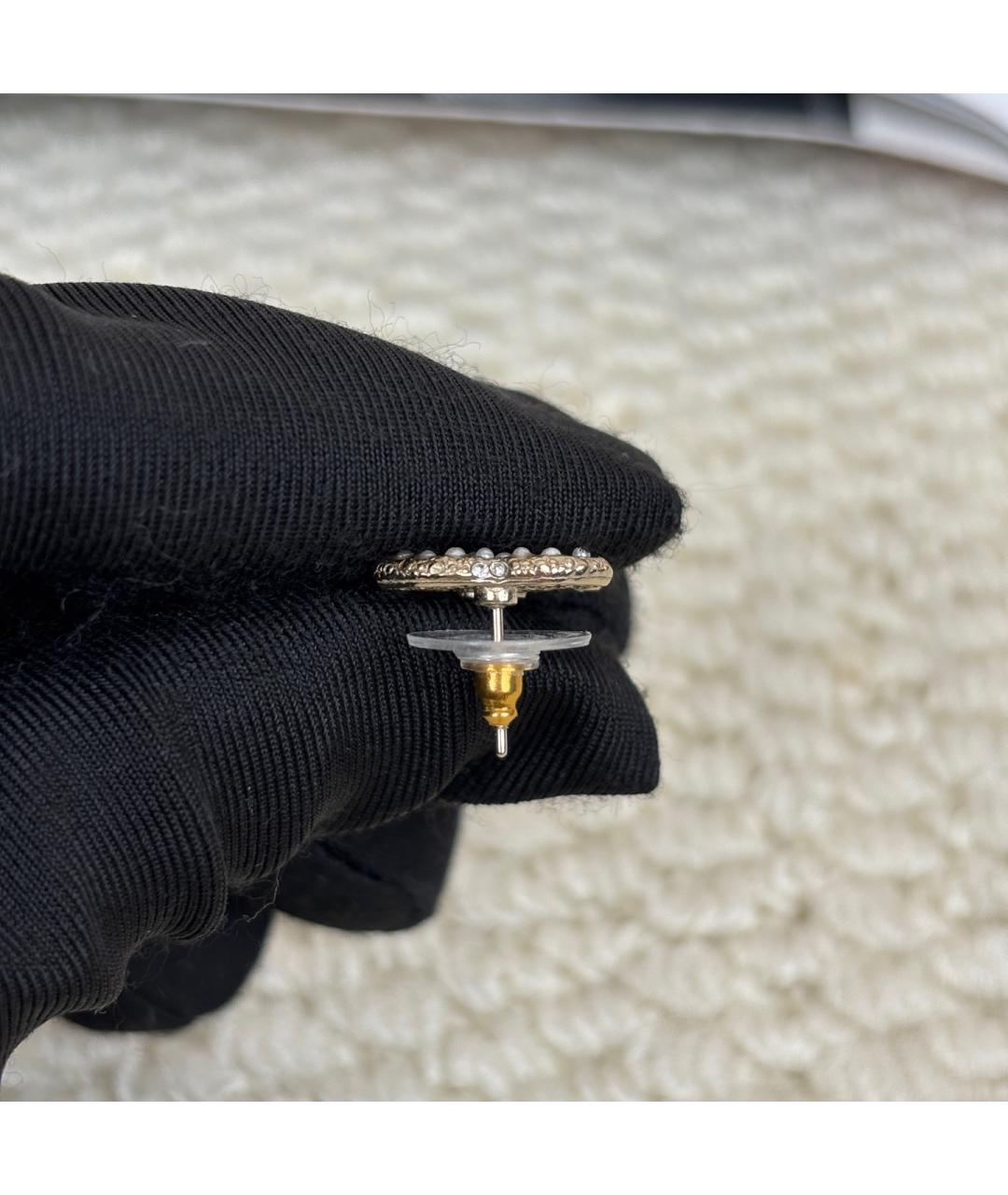 CHANEL Золотые серьги, фото 5