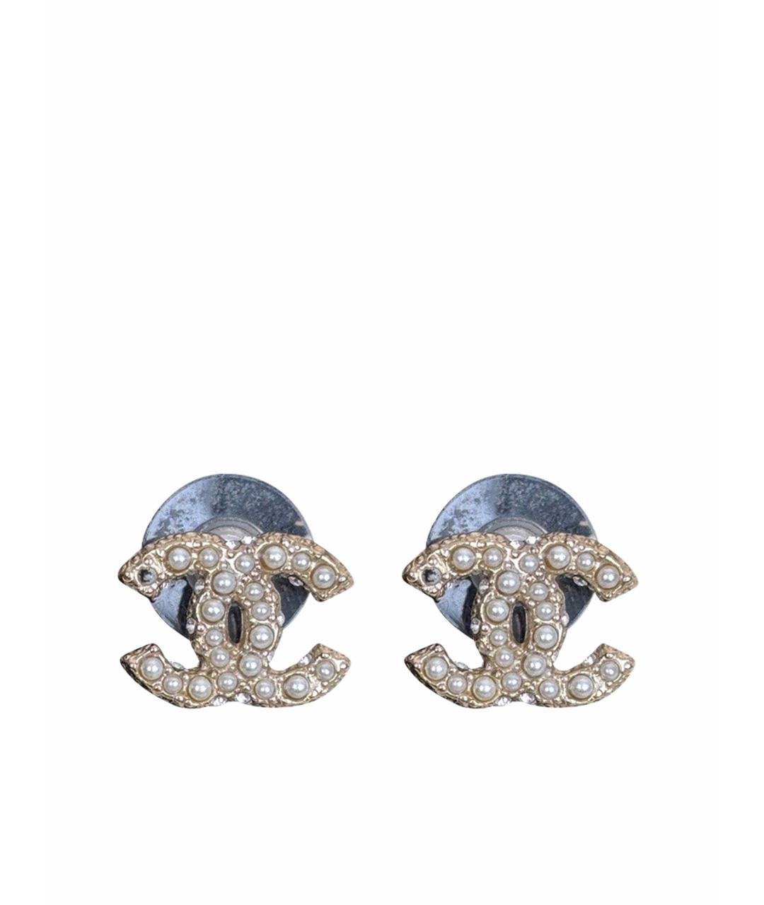 CHANEL Золотые серьги, фото 1