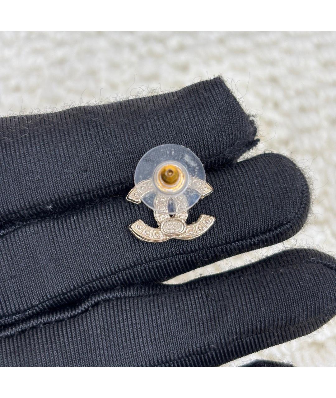 CHANEL Золотые серьги, фото 6