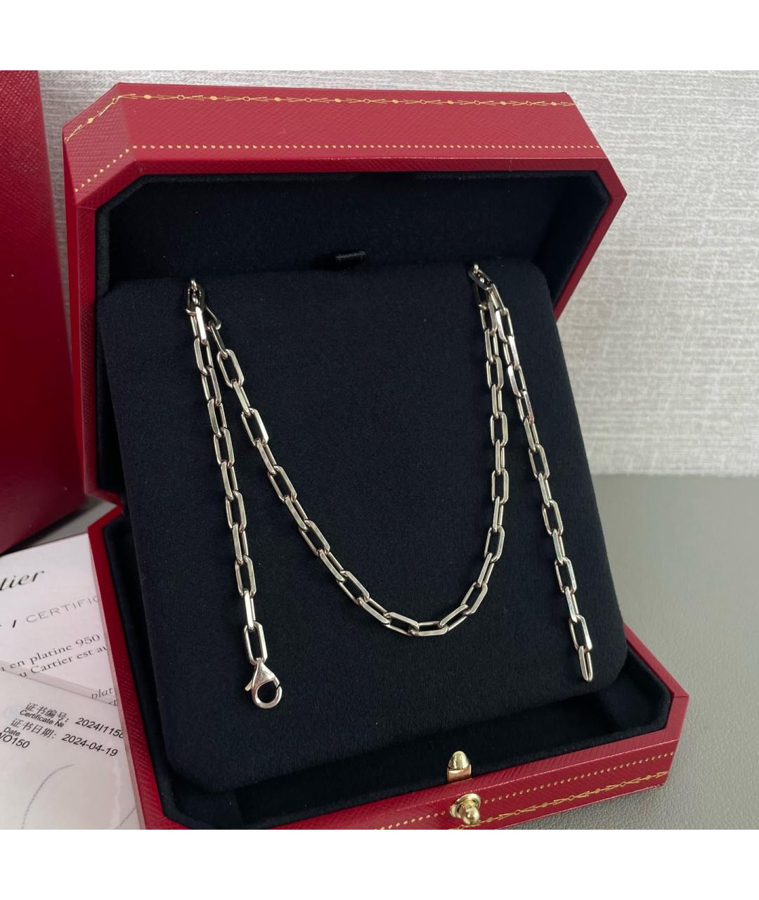 CARTIER Серебряное колье из белого золота, фото 2