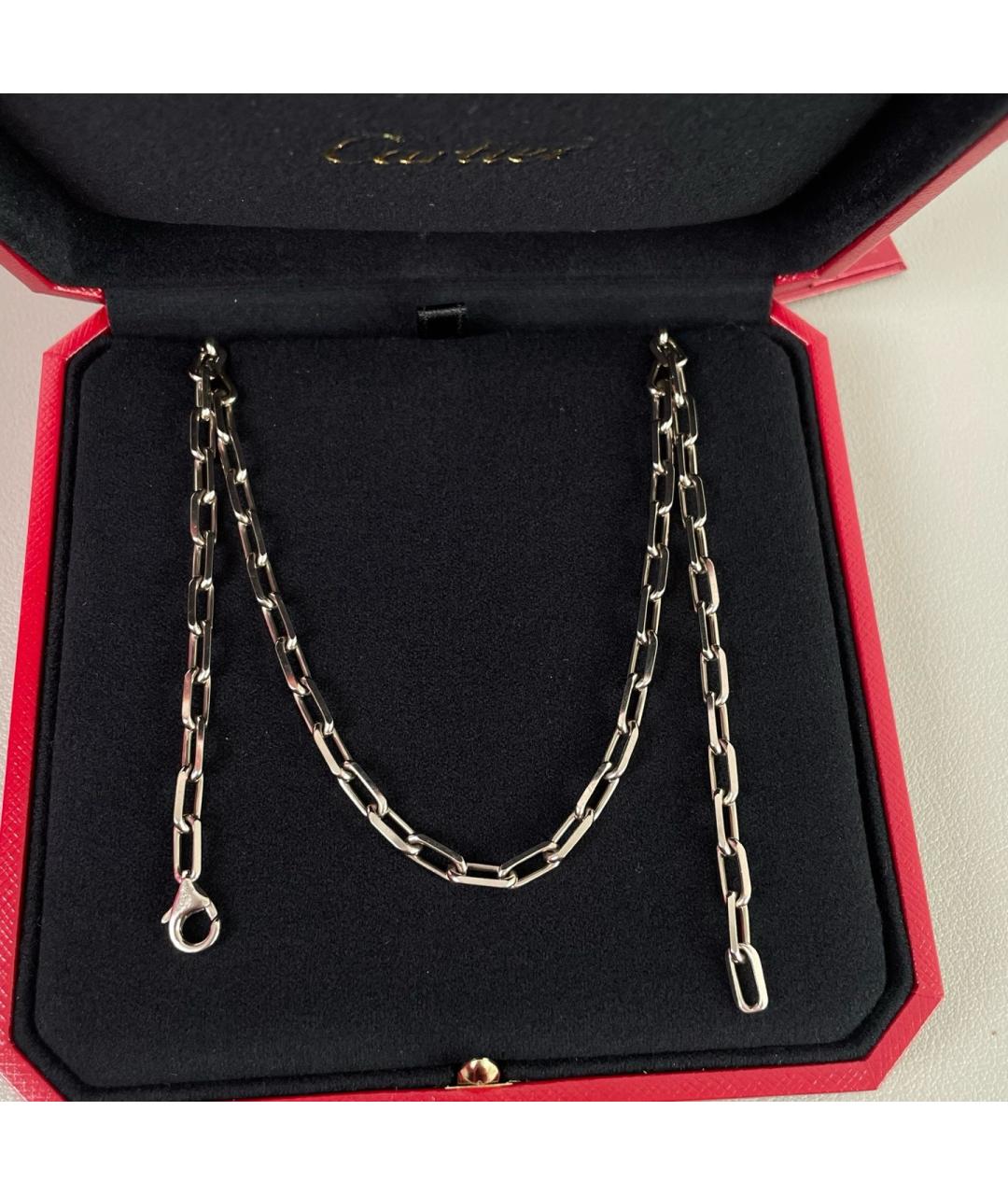 CARTIER Серебряное колье из белого золота, фото 4
