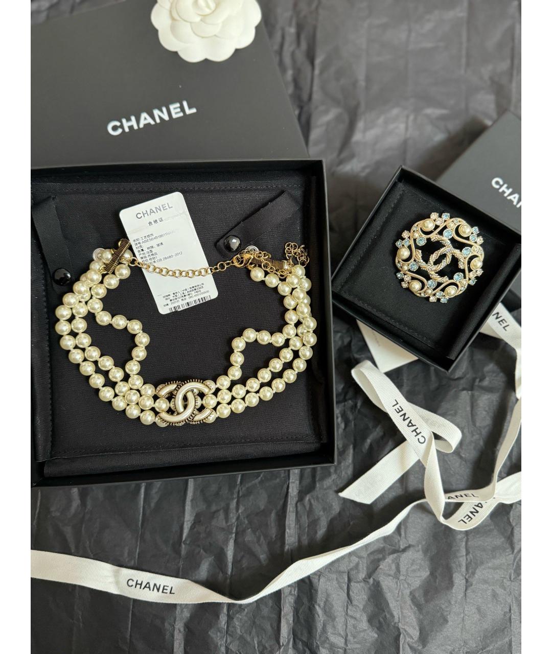 CHANEL Золотая булавка / брошь, фото 2