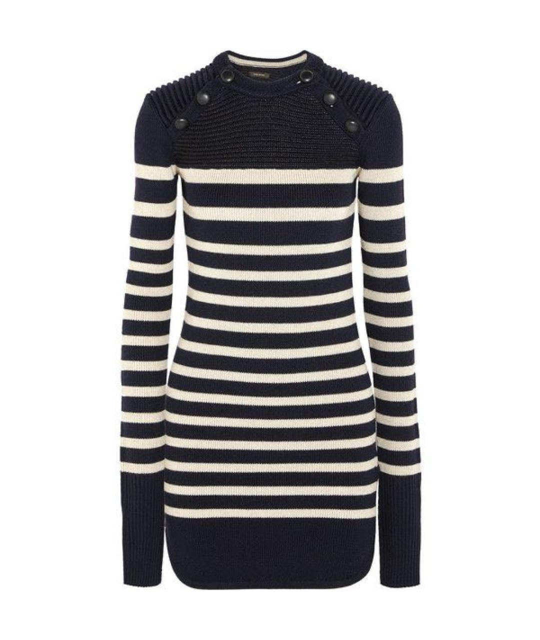 ISABEL MARANT Темно-синее шерстяное повседневное платье, фото 1