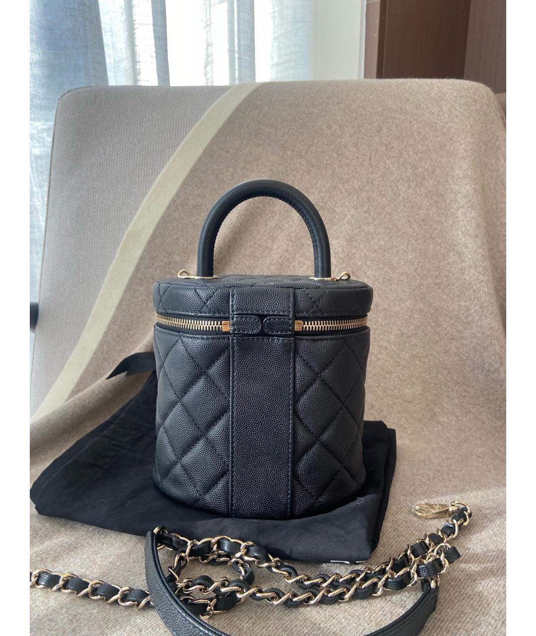 CHANEL Черная кожаная сумка через плечо, фото 4