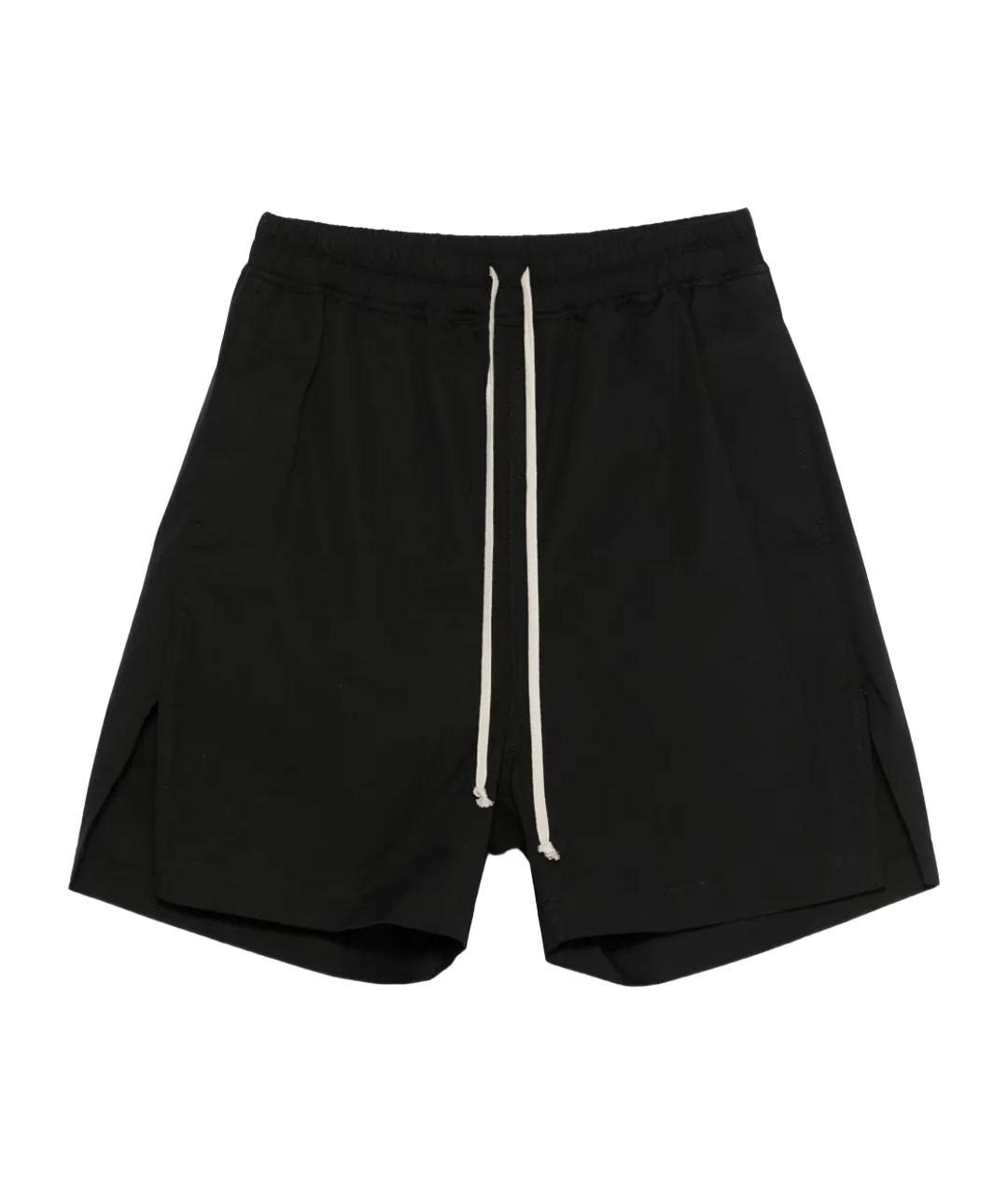 RICK OWENS Черные хлопковые шорты, фото 1