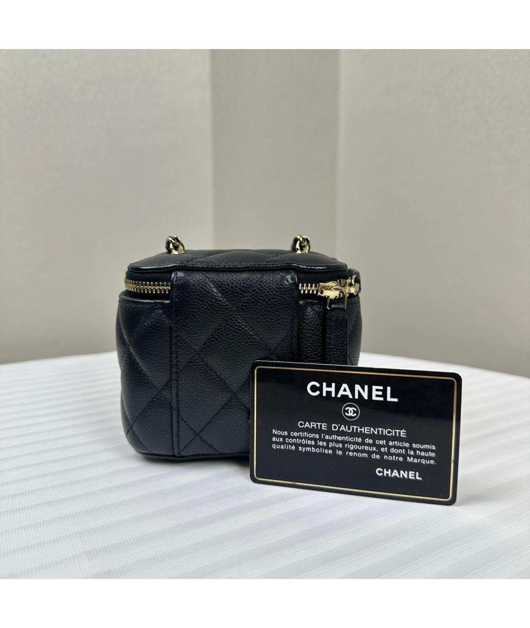 CHANEL Черная кожаная сумка через плечо, фото 2