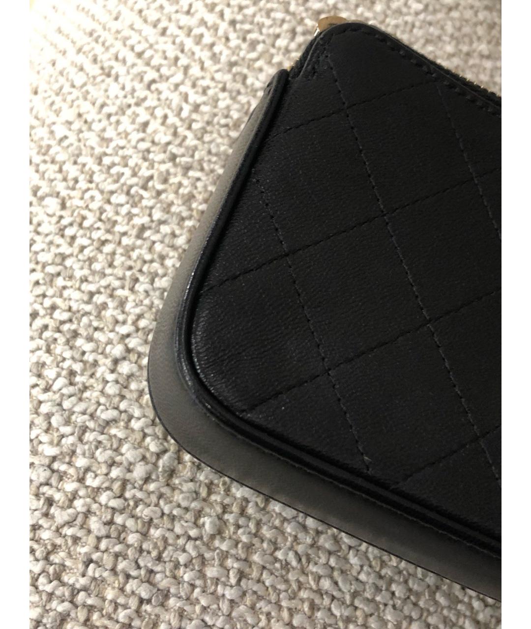 CHANEL Черная кожаная сумка через плечо, фото 7