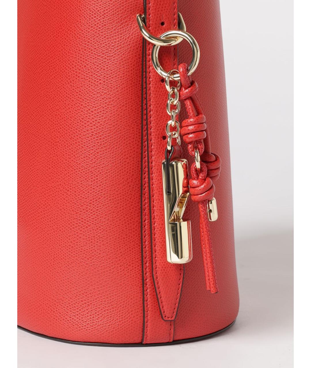 FURLA Красная кожаная сумка через плечо, фото 3