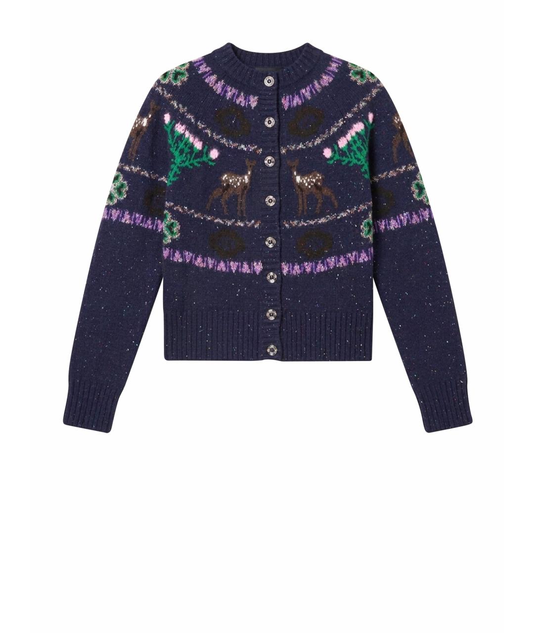 CHANEL Темно-синий кашемировый кардиган, фото 1