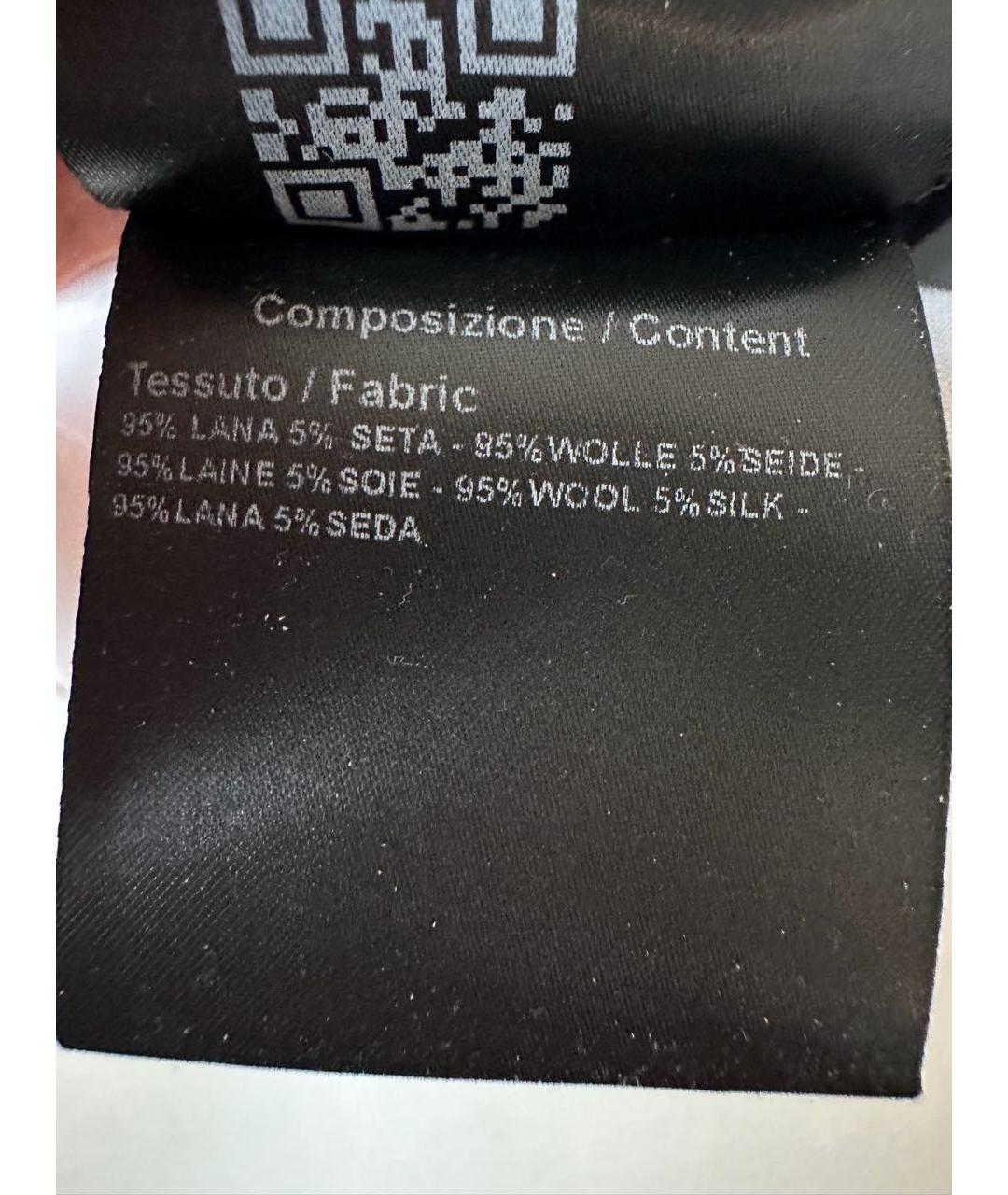 CALVIN KLEIN Антрацитовая шерстяная юбка миди, фото 7