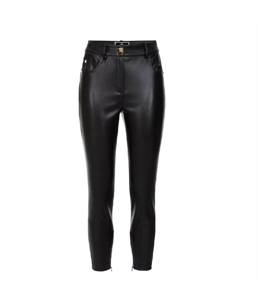 ELISABETTA FRANCHI Черные брюки узкие, фото 5