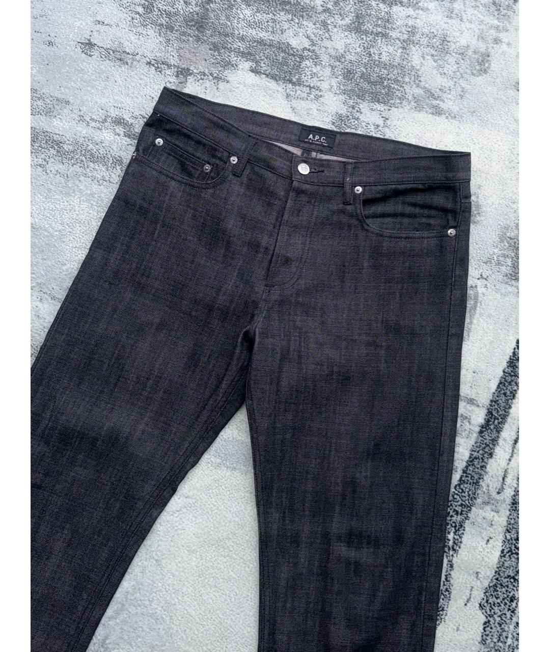 A.P.C. Антрацитовые прямые джинсы, фото 3