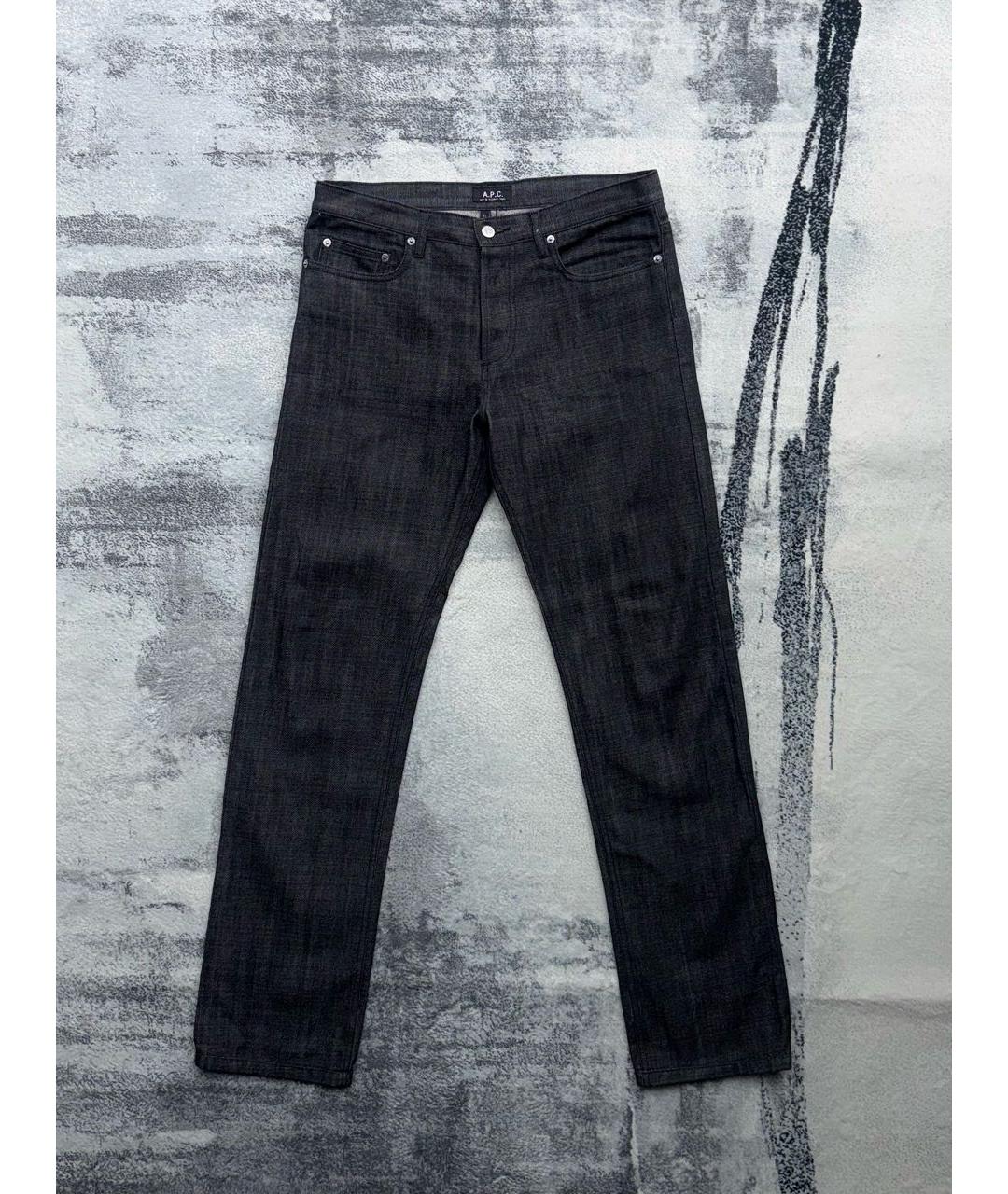 A.P.C. Антрацитовые прямые джинсы, фото 9