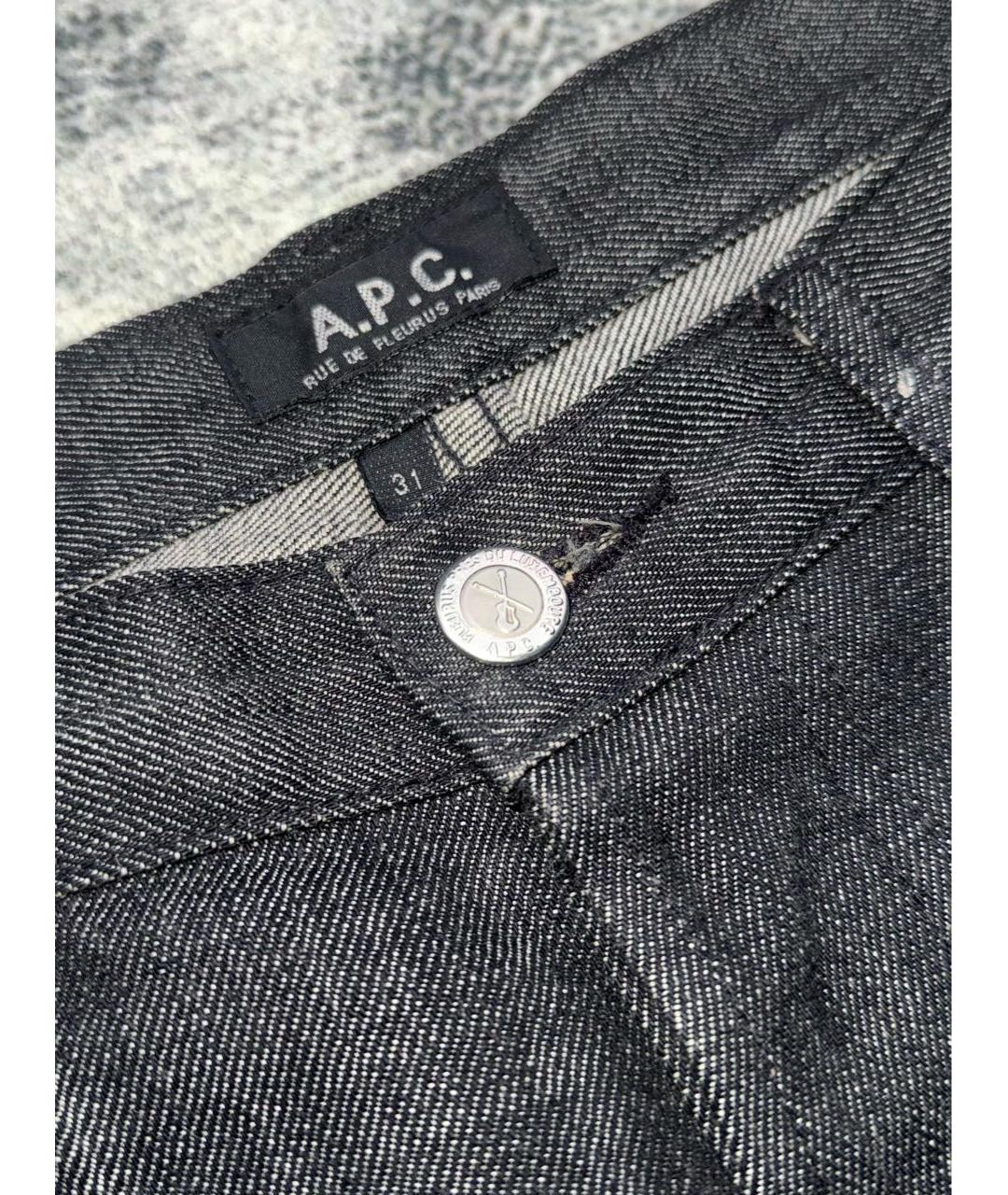 A.P.C. Антрацитовые прямые джинсы, фото 4
