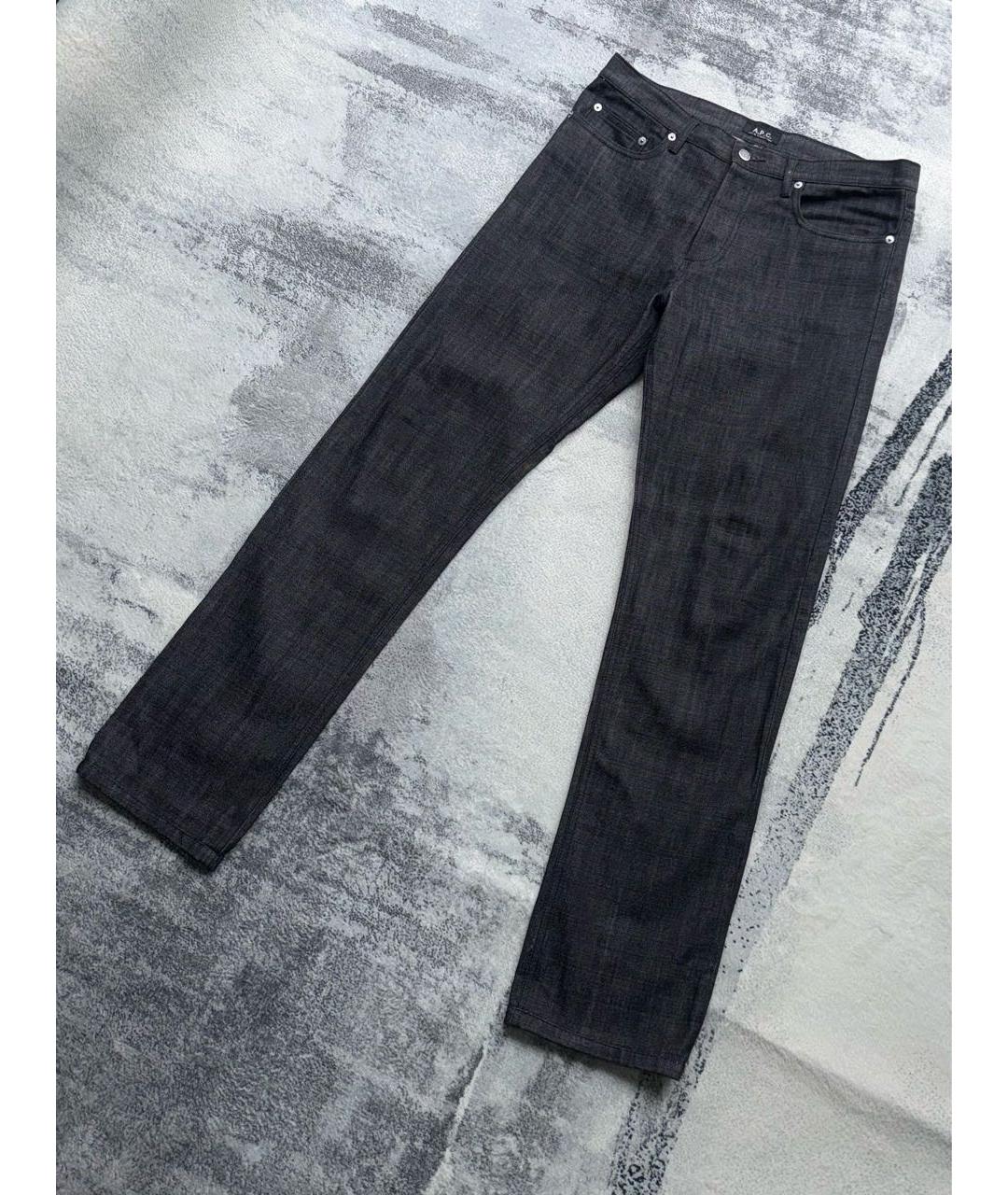 A.P.C. Антрацитовые прямые джинсы, фото 2