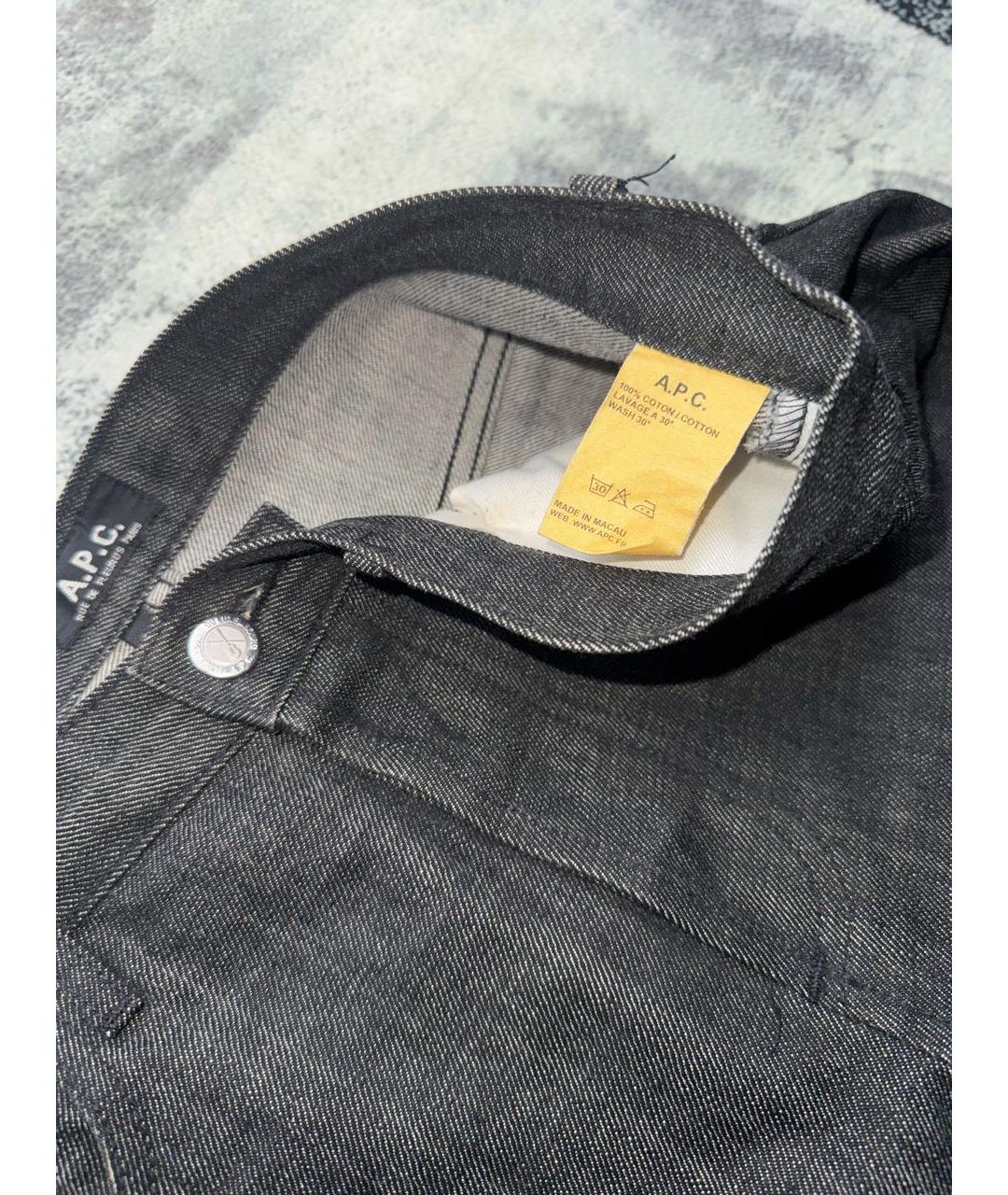 A.P.C. Антрацитовые прямые джинсы, фото 5