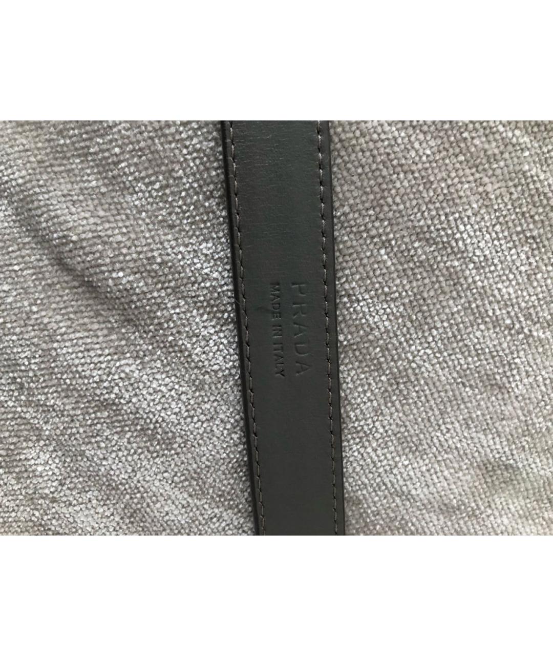 PRADA Коричневый ремень из лакированной кожи, фото 3