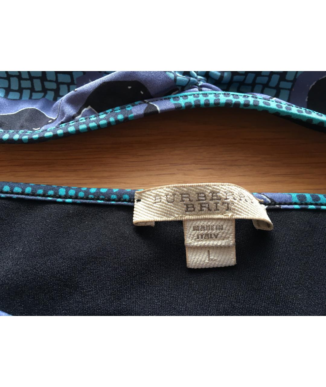 BURBERRY Голубой полиамидовый купальник, фото 5