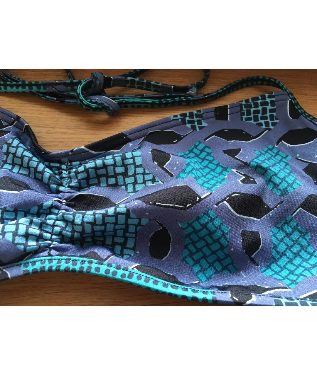 BURBERRY Голубой полиамидовый купальник, фото 2