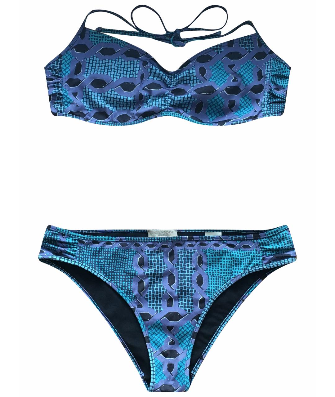 BURBERRY Голубой полиамидовый купальник, фото 1