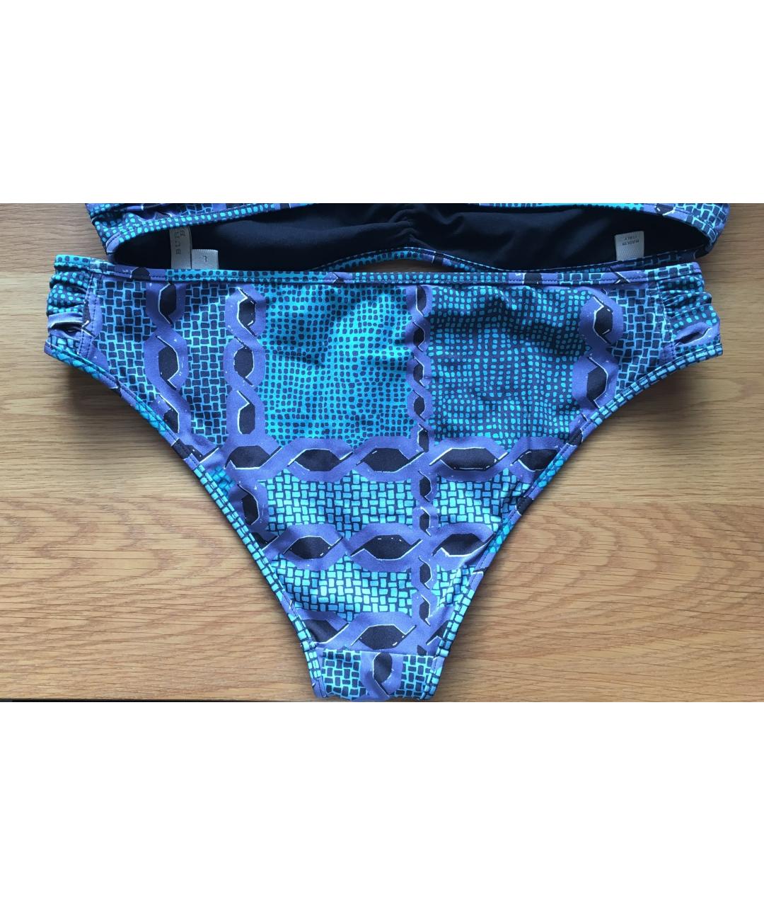 BURBERRY Голубой полиамидовый купальник, фото 4