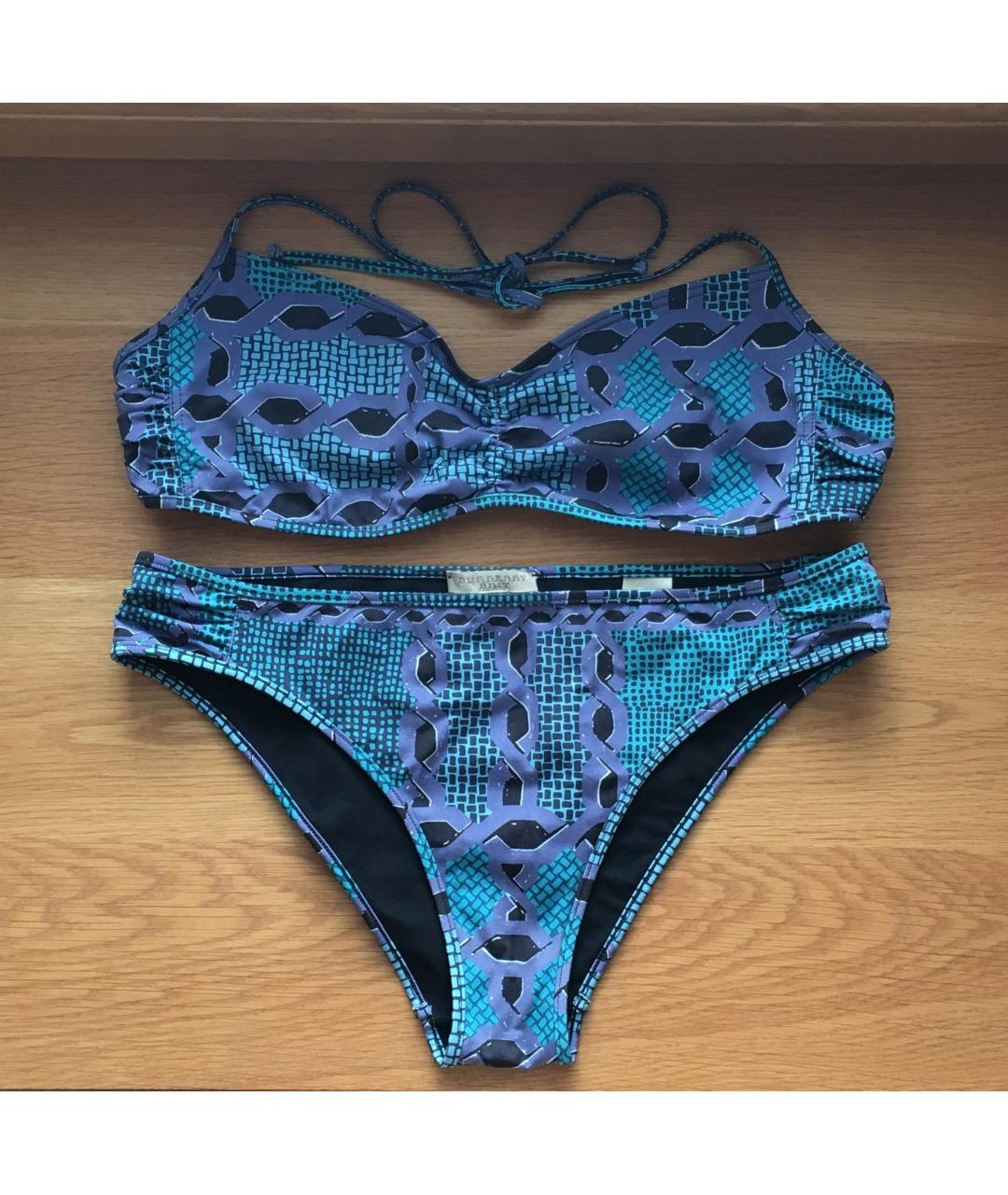 BURBERRY Голубой полиамидовый купальник, фото 10