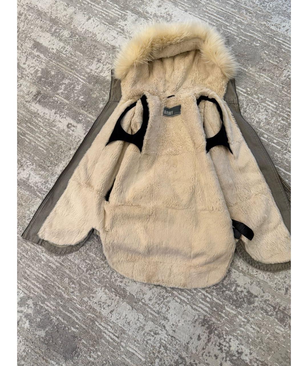 ARMY YVES SALOMON Серая деним парка, фото 7