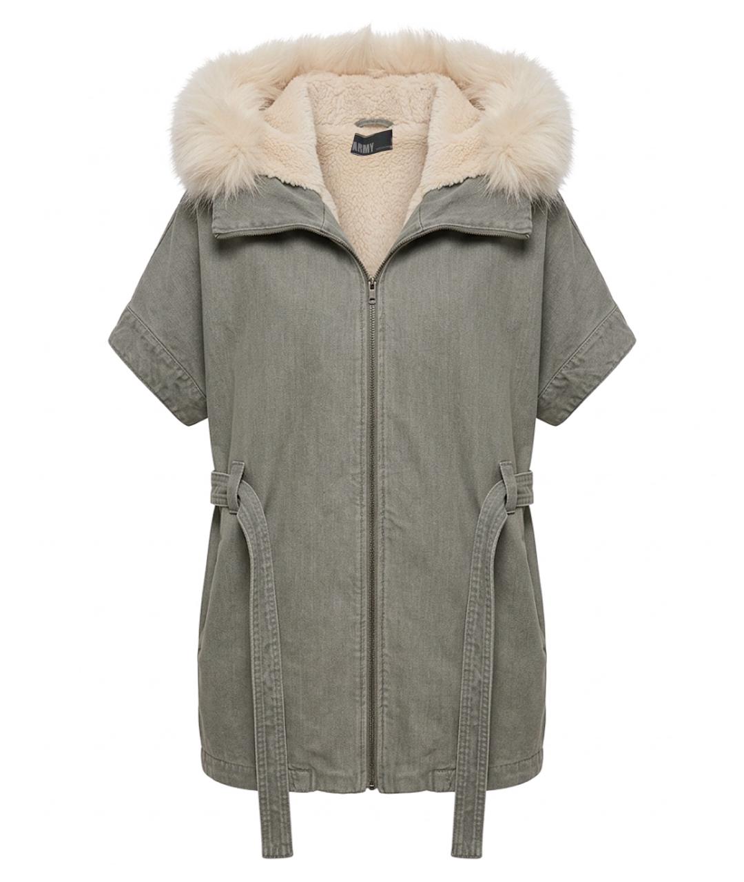 ARMY YVES SALOMON Серая деним парка, фото 1