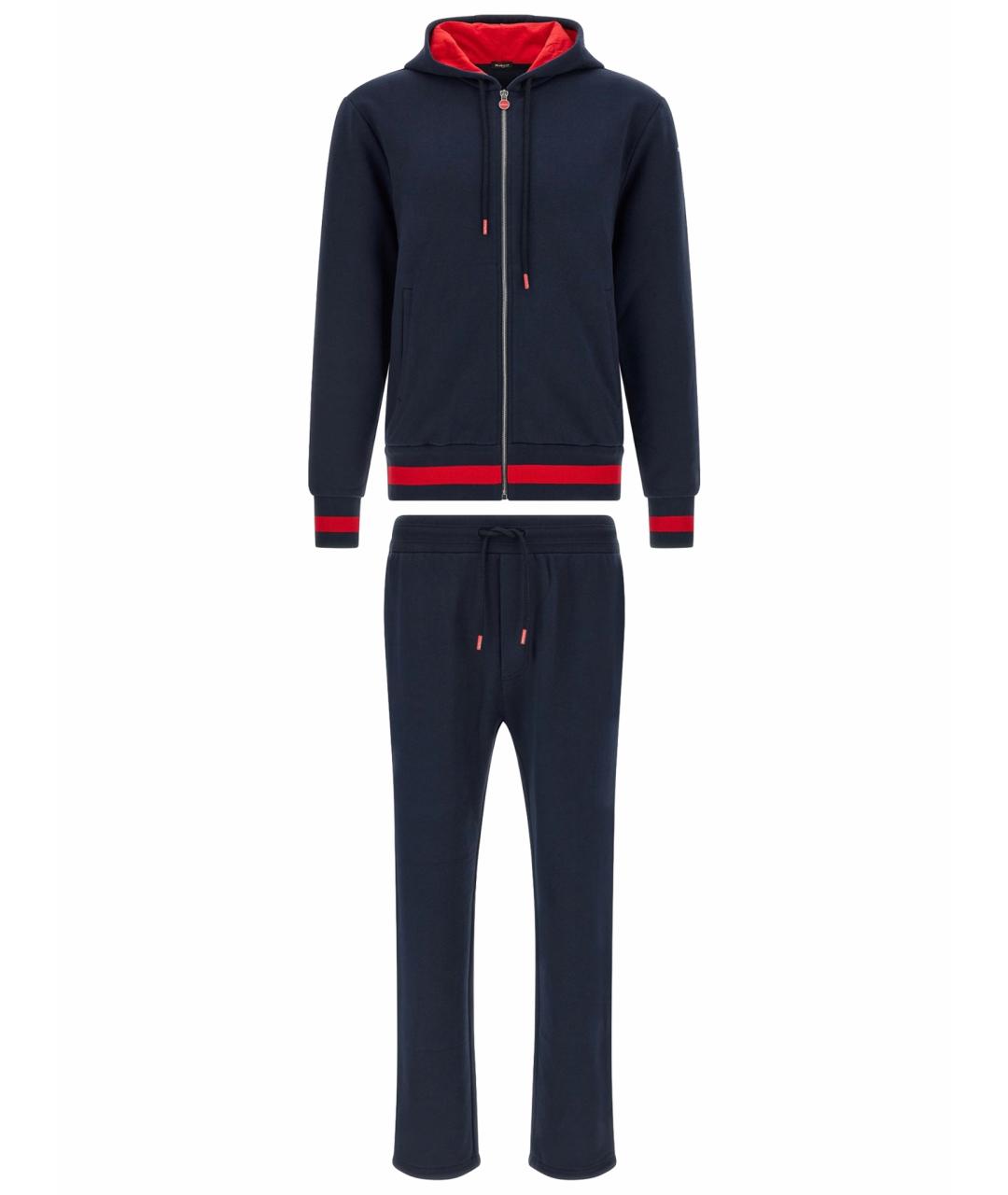 KITON Черный хлопковый спортивный костюм, фото 1