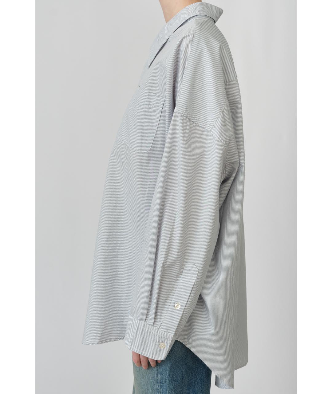 R13 Голубая хлопковая рубашка, фото 4