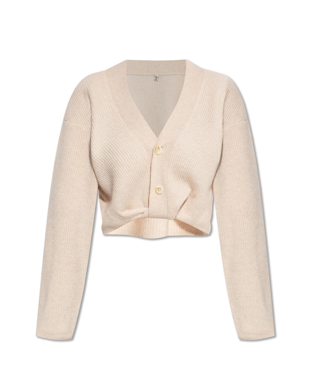 R13 Розовый кашемировый кардиган, фото 1