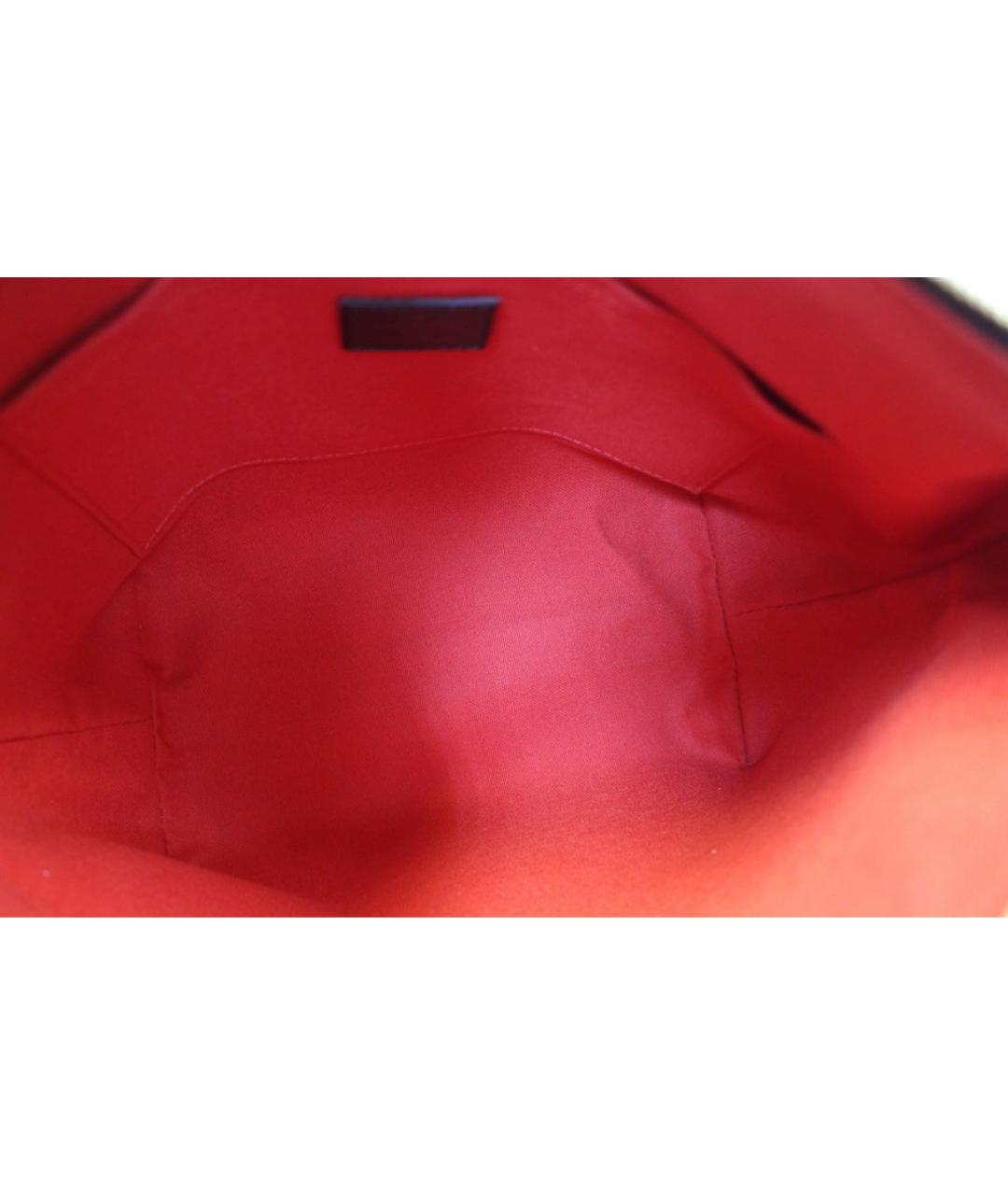 LOUIS VUITTON Коричневая кожаная сумка через плечо, фото 4