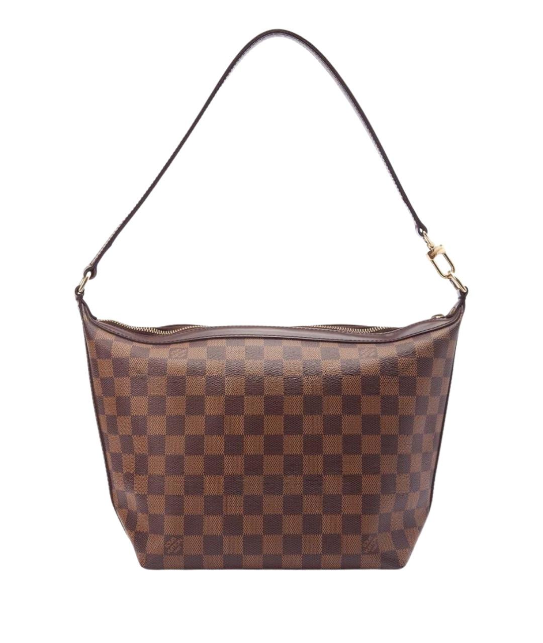 LOUIS VUITTON Коричневая кожаная сумка через плечо, фото 1