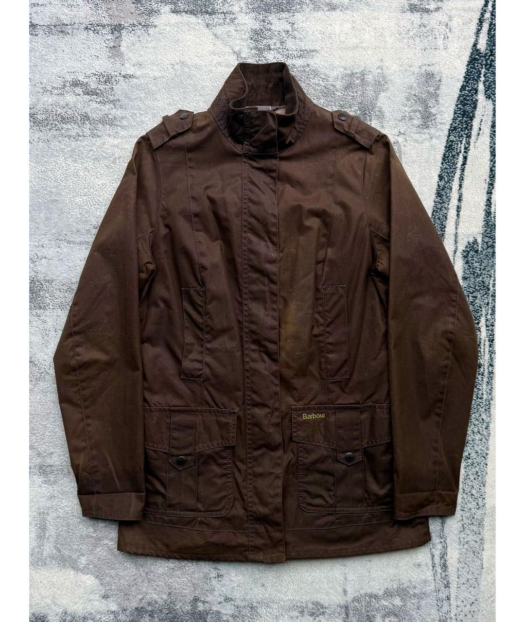 BARBOUR Коричневая хлопковая куртка, фото 9