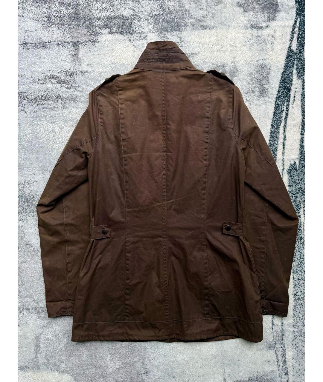 BARBOUR Коричневая хлопковая куртка, фото 6