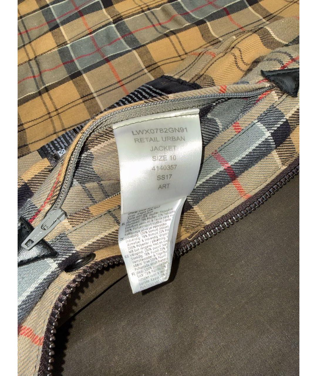 BARBOUR Коричневая хлопковая куртка, фото 8