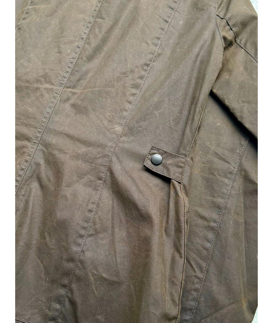 BARBOUR Коричневая хлопковая куртка, фото 7