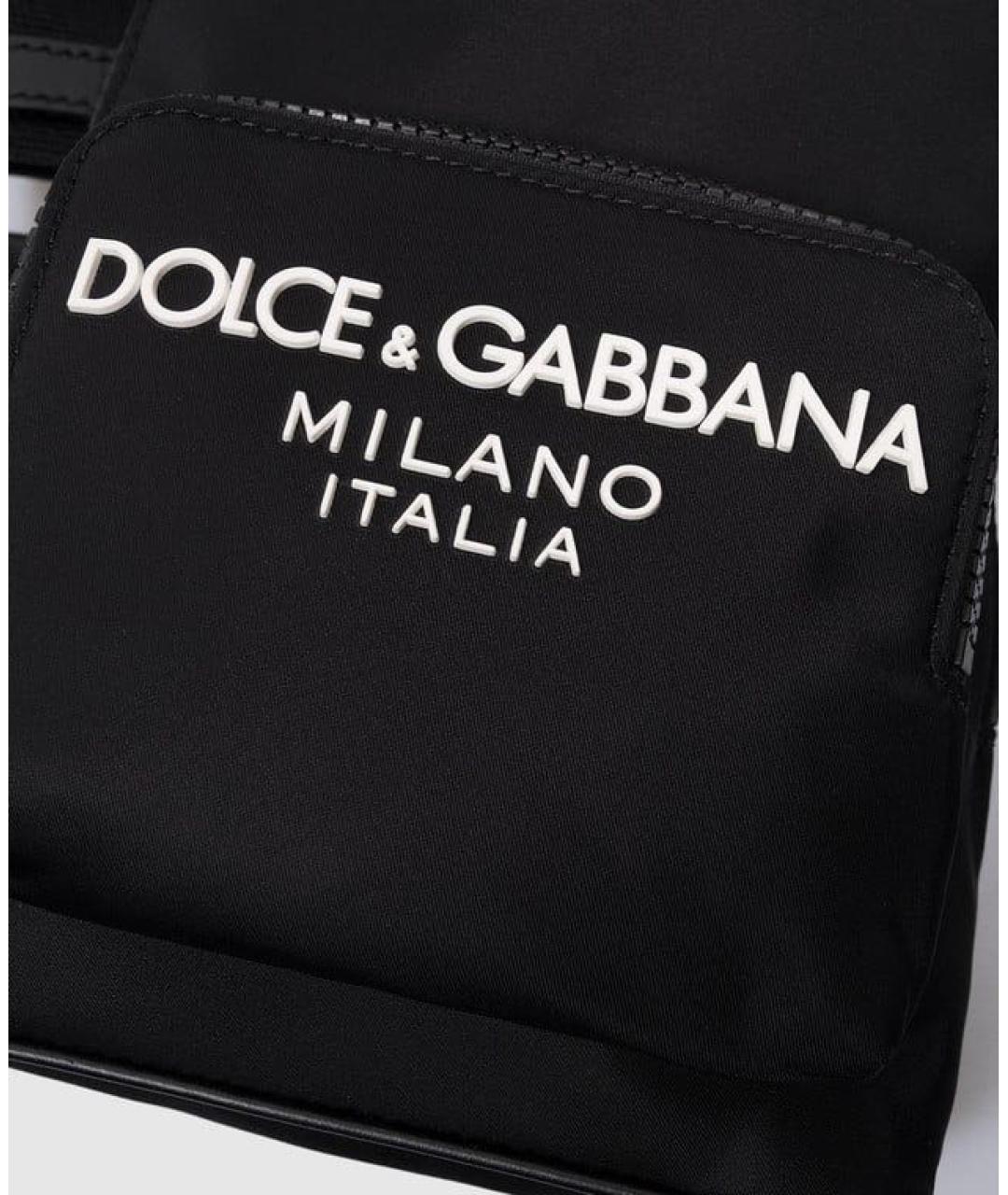 DOLCE&GABBANA Черная сумка через плечо, фото 5