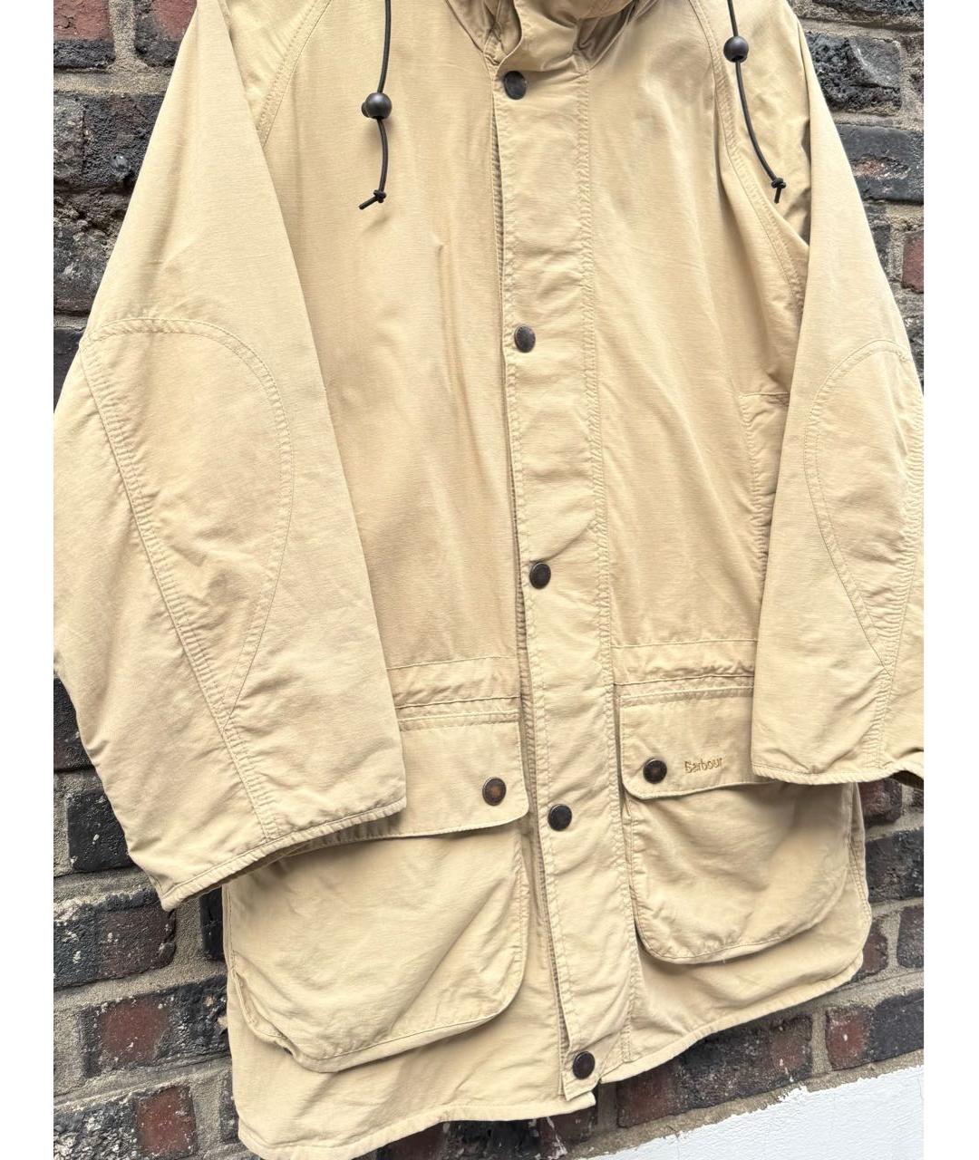 SAINT LAURENT Бежевая хлопковая куртка, фото 3