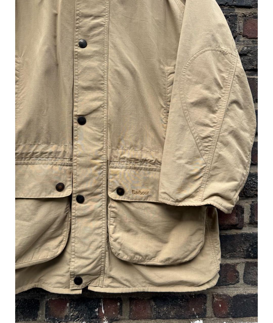 SAINT LAURENT Бежевая хлопковая куртка, фото 4