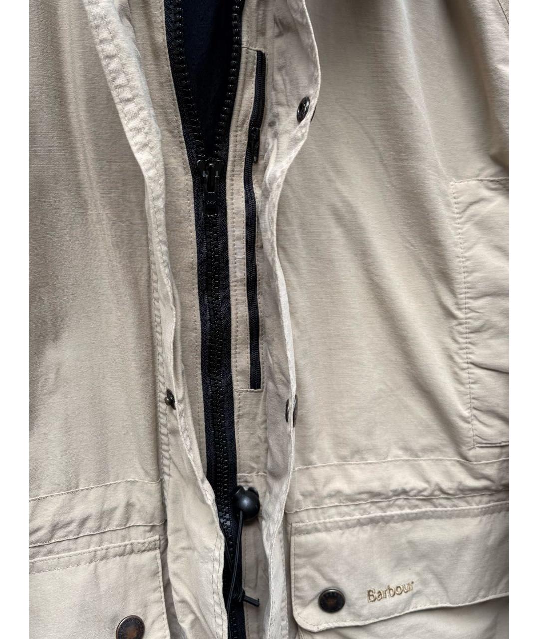 SAINT LAURENT Бежевая хлопковая куртка, фото 6