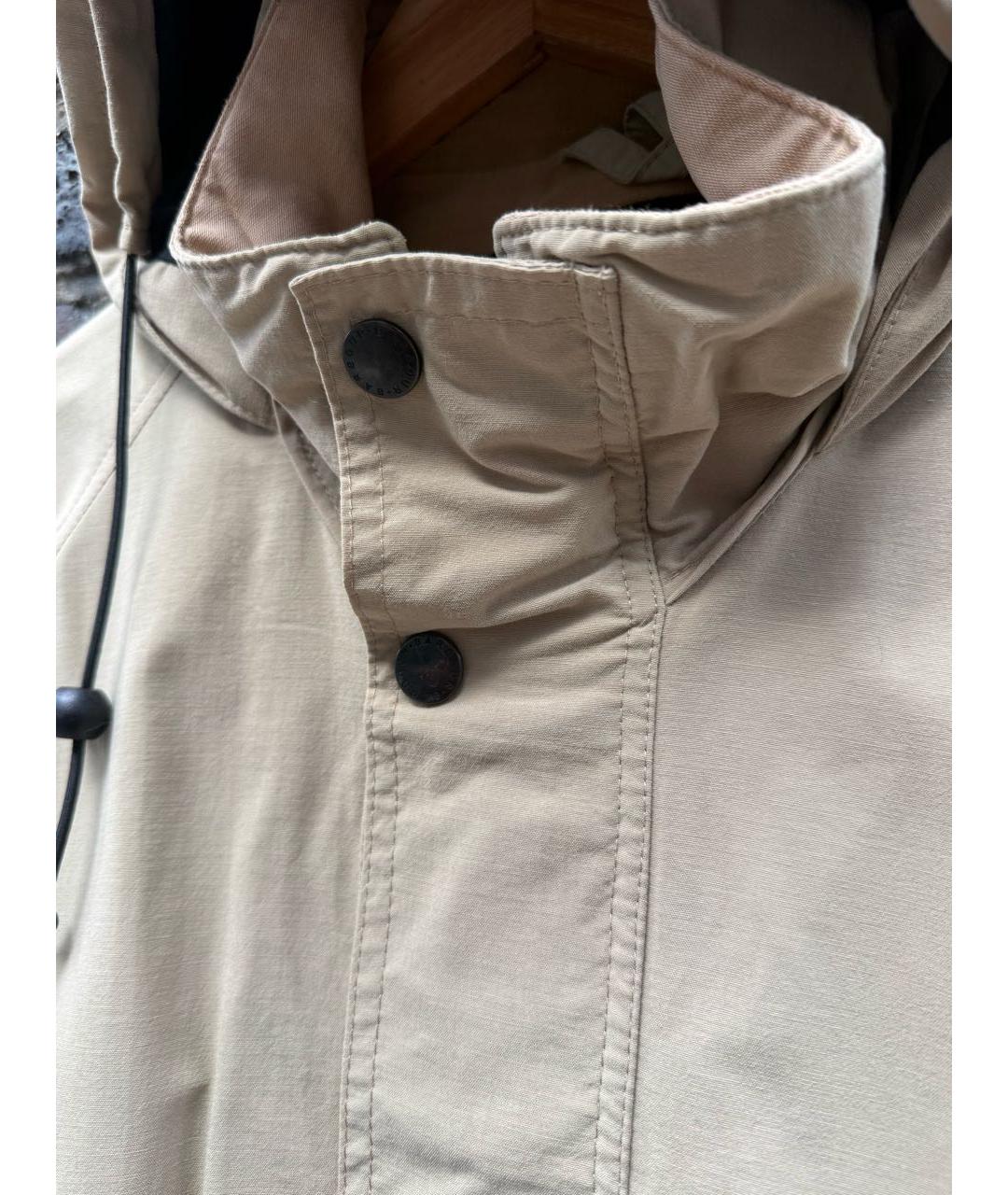 SAINT LAURENT Бежевая хлопковая куртка, фото 5