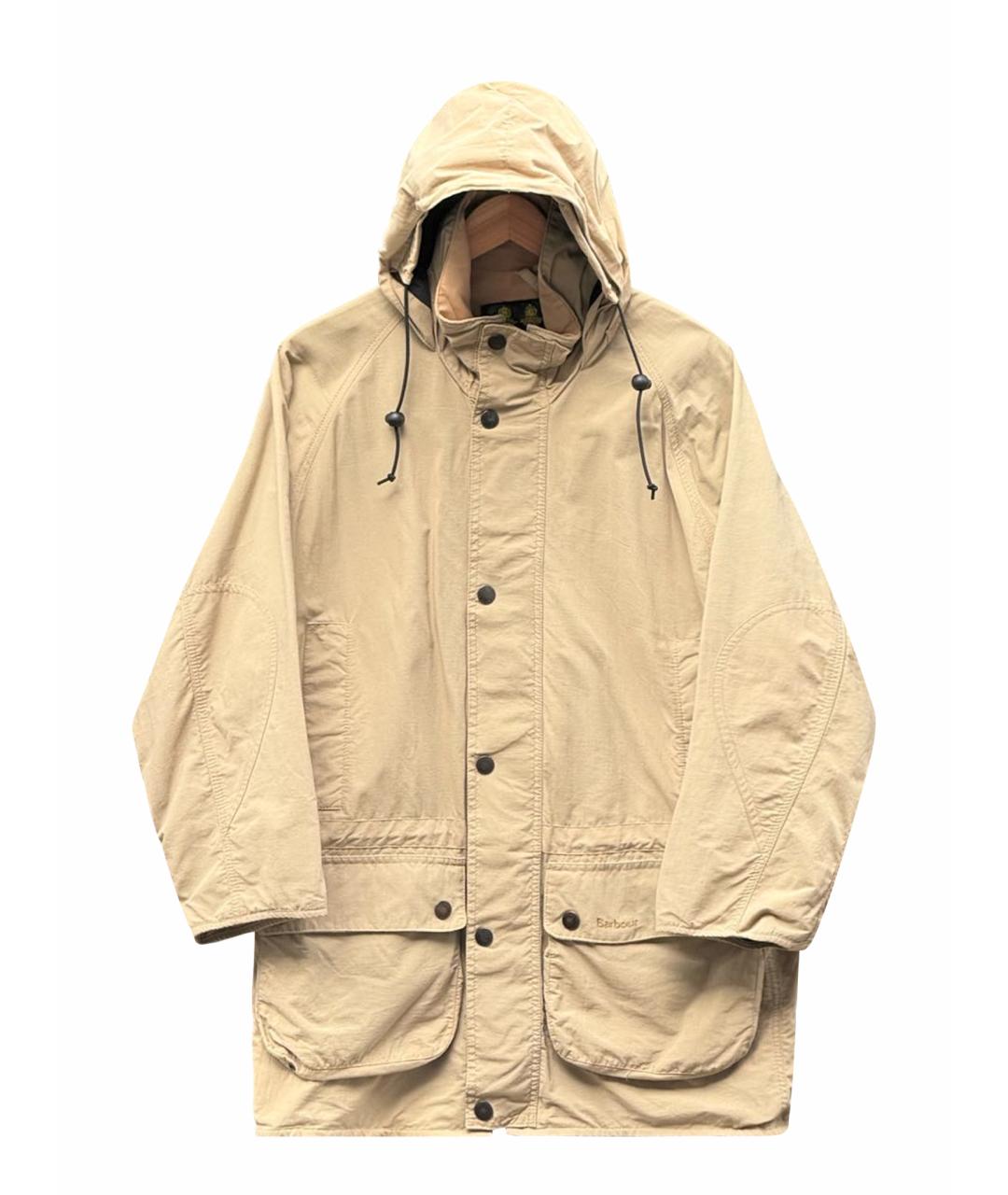 SAINT LAURENT Бежевая хлопковая куртка, фото 1