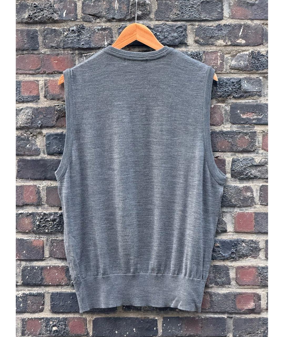 SAINT LAURENT Антрацитовая жилетка, фото 2