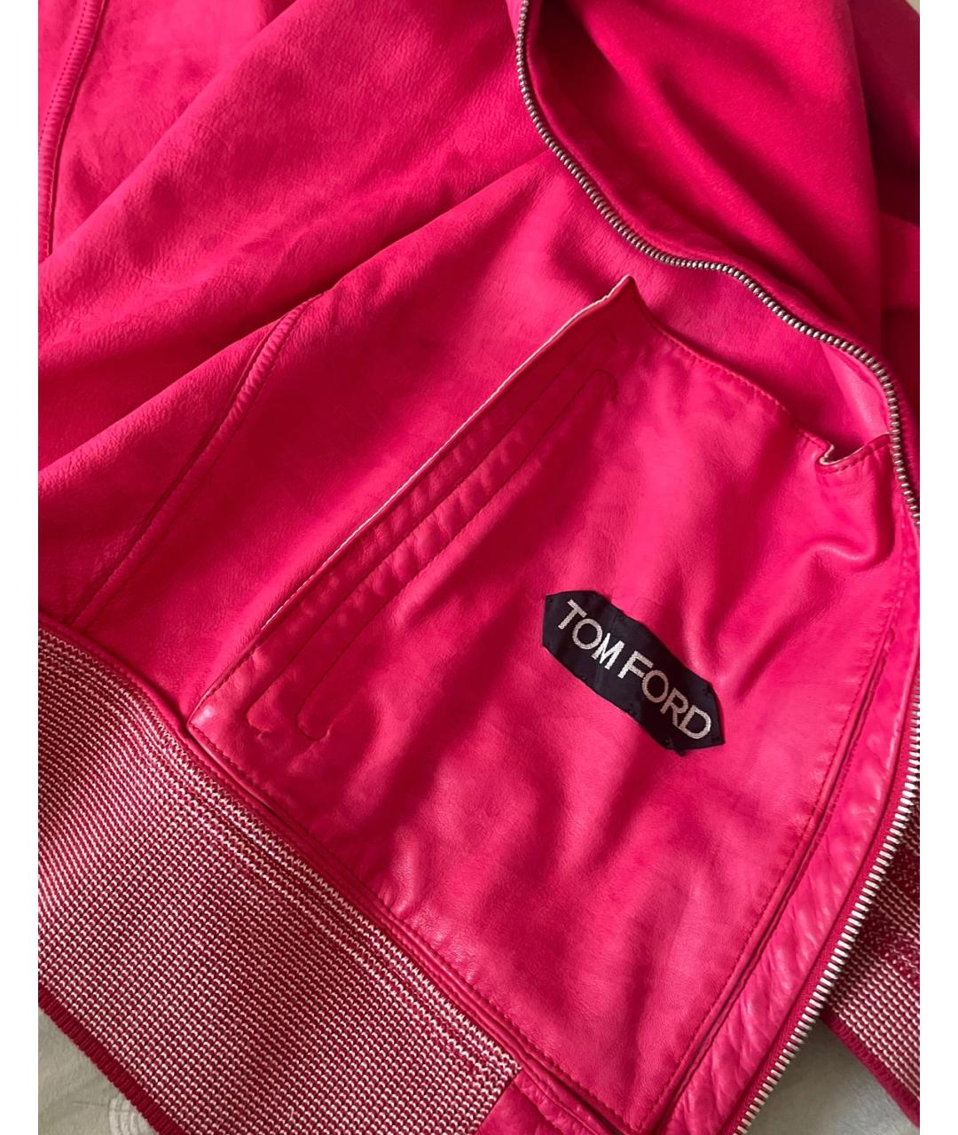 TOM FORD Красная замшевая куртка, фото 3