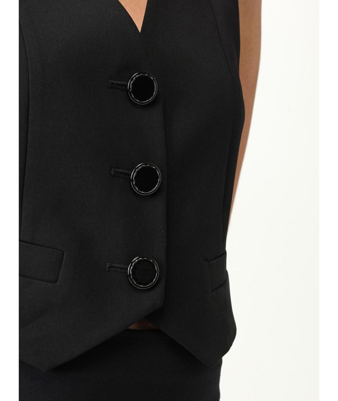 ARMANI EXCHANGE Черный полиэстеровый жилет, фото 3