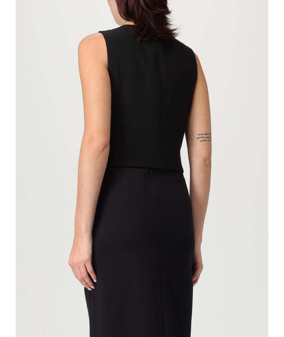 ARMANI EXCHANGE Черный полиэстеровый жилет, фото 2