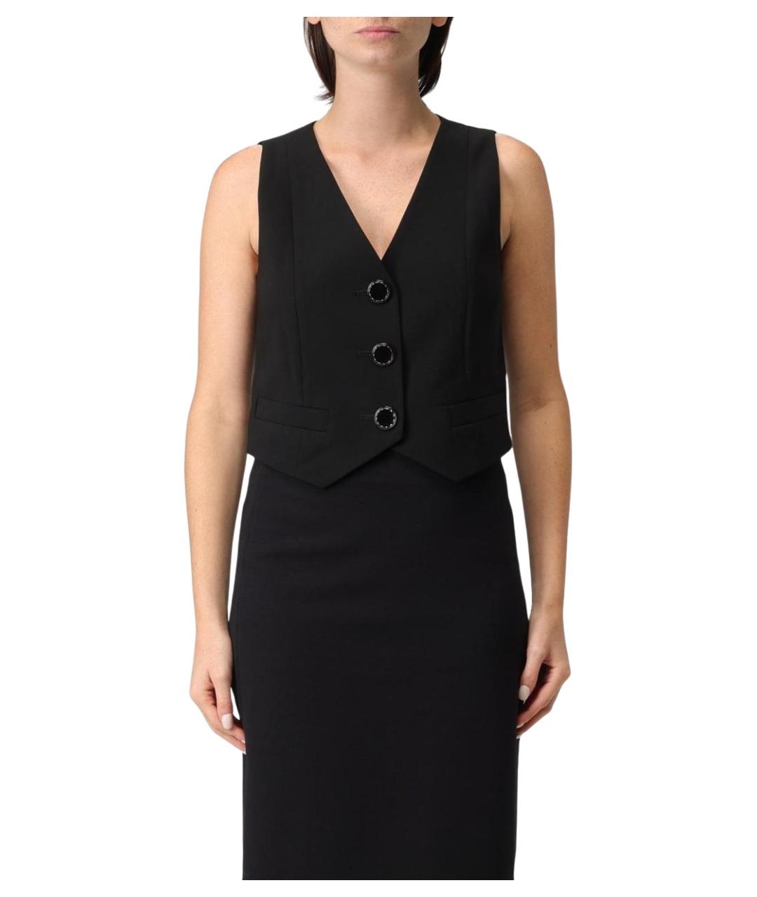 ARMANI EXCHANGE Черный полиэстеровый жилет, фото 1