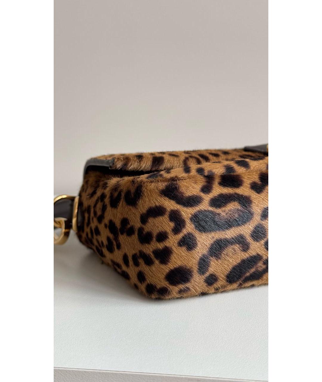 FENDI Коричневая меховая сумка через плечо, фото 6