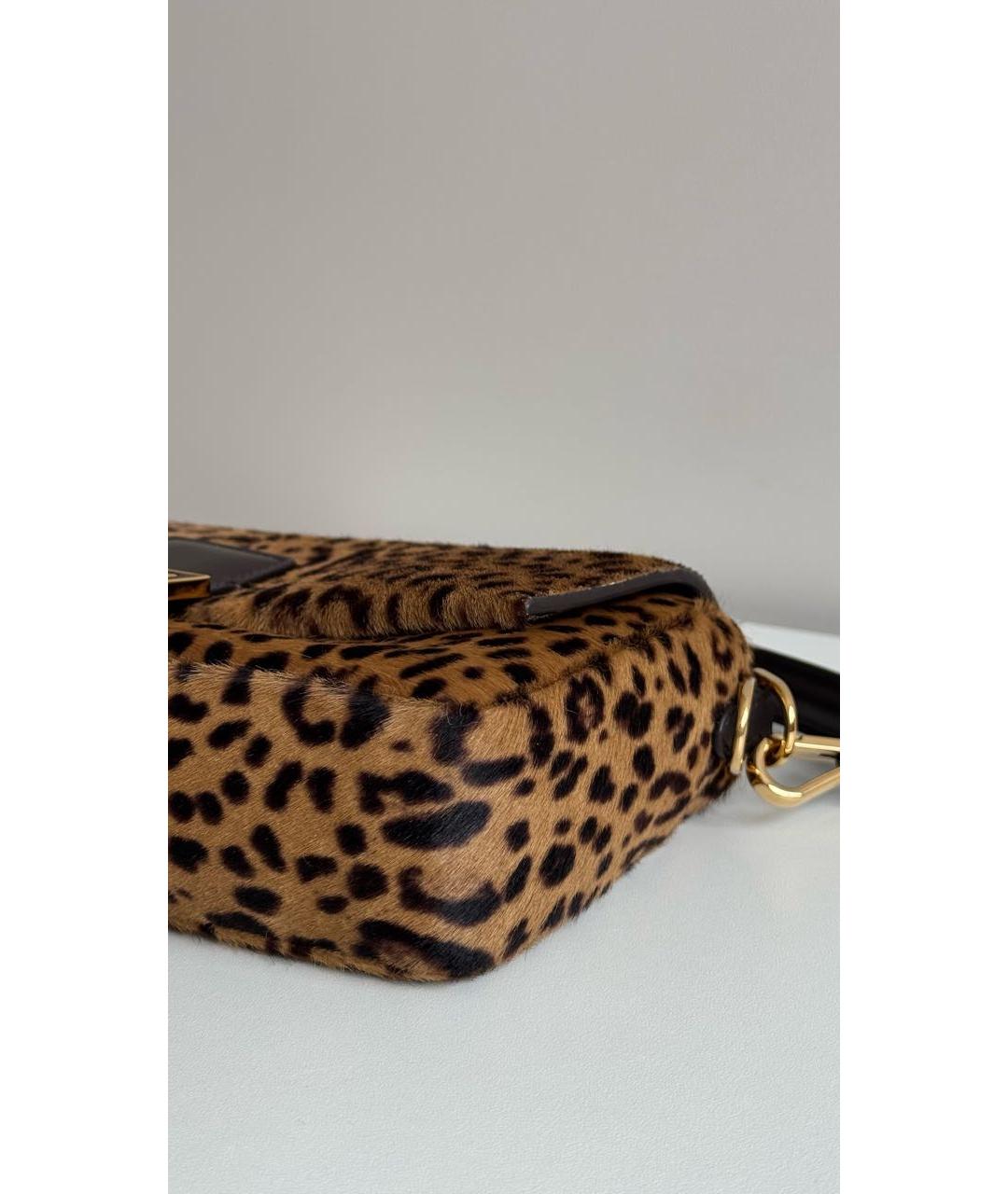 FENDI Коричневая меховая сумка через плечо, фото 7